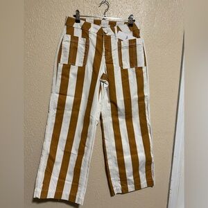 BDG‎ Wide Leg Jeans Striped Size 26 Slight Cropped
